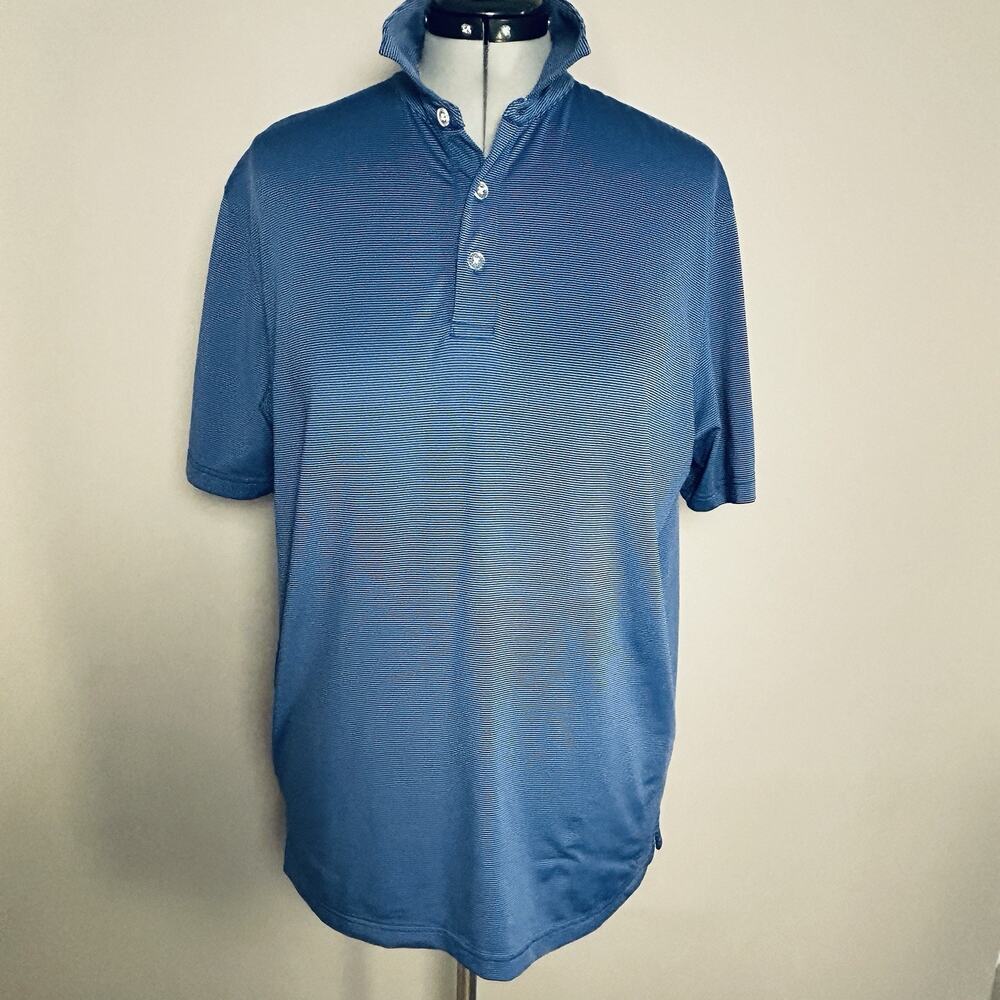 Callaway Mens Medium Opti-Dri Golf Polo Shirt Blue Performance Stretch